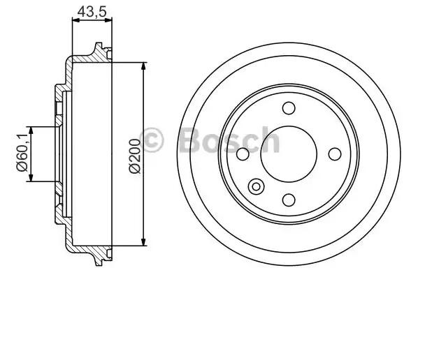 Comprar 0986477313 Bosch Tambor de freno trasero