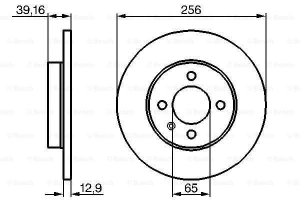 Disco de freno 0986478329 Bosch