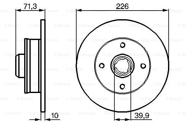 Disco de freno trasero Bosch 0986478331 precio, desde 29,28 EUR