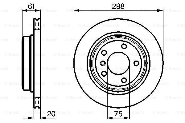 Comprar 0986478426 Bosch Disco de freno trasero