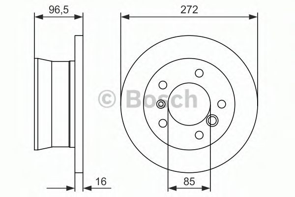 Comprar 0986478433 Bosch Disco de freno trasero