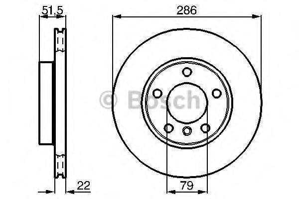 Comprar 0986478513 Bosch Freno de disco delantero