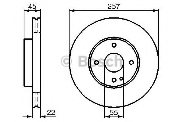 Disco de freno para Ford Escort 