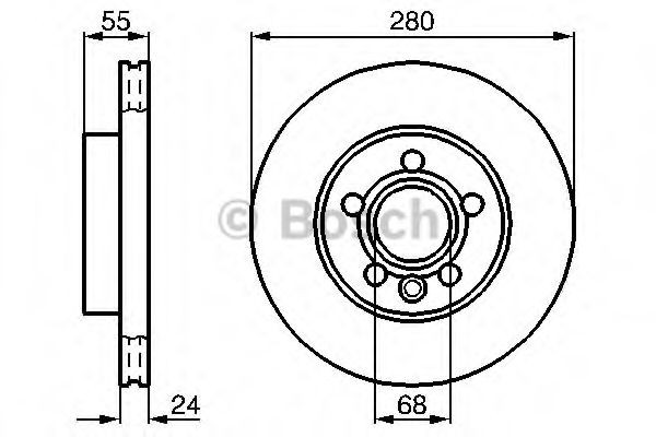 Comprar 0986478846 Bosch Freno de disco delantero