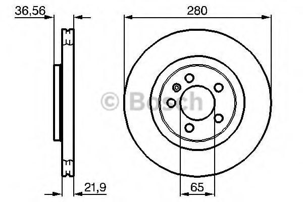 Disco de freno 0986478852 Bosch