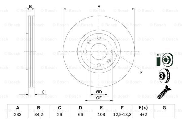 0986478979 Bosch Discos