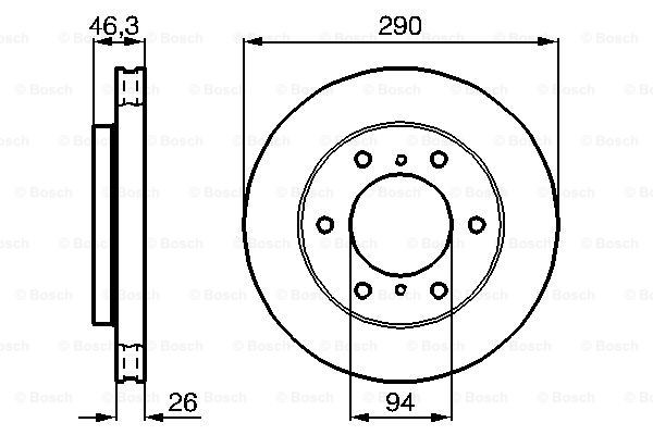 Disco de freno 0986478990 Bosch