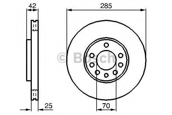 Disco de freno 0986479107 Bosch