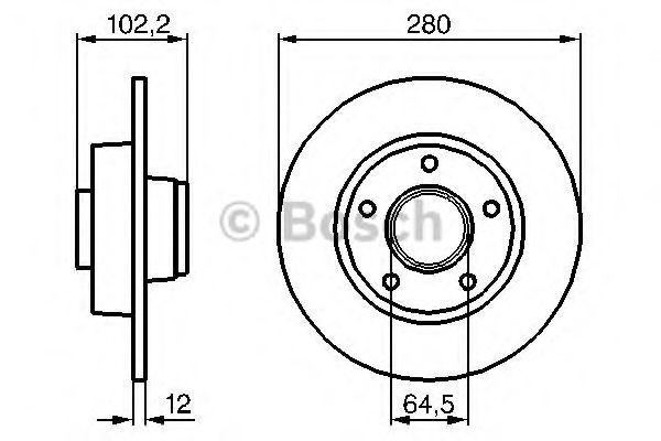 Disco de freno trasero Bosch 0986479144 precio, desde 64,95 EUR