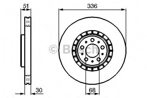 Disco de freno 0986479202 Bosch