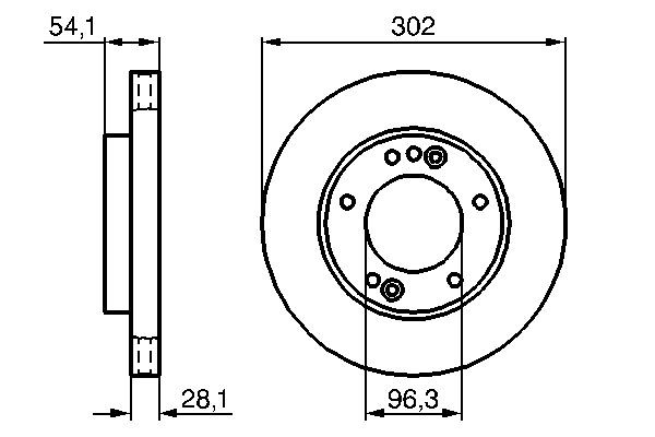Disco de freno 0986479230 Bosch