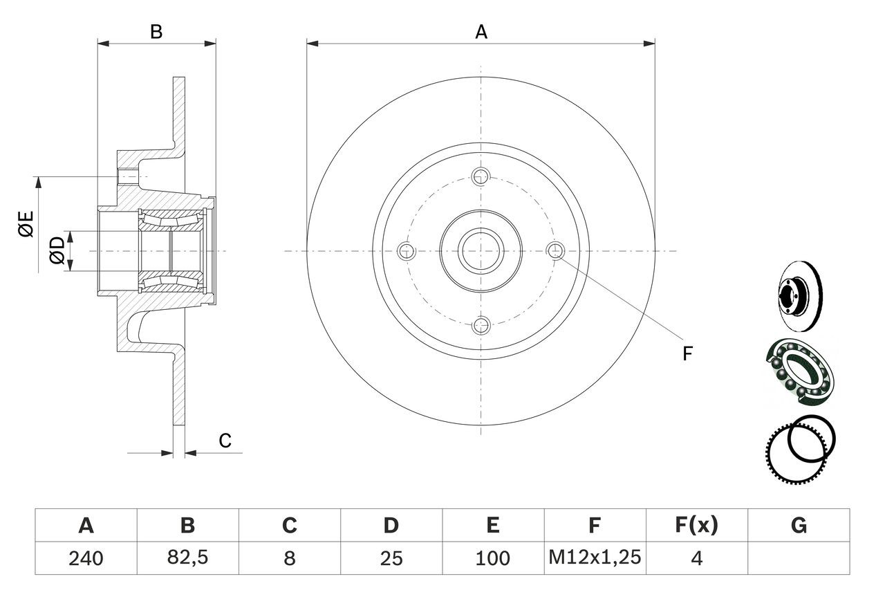 Comprar 0986479278 Bosch Disco de freno trasero