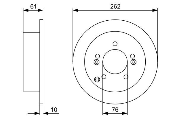 Comprar 0986479345 Bosch Disco de freno trasero
