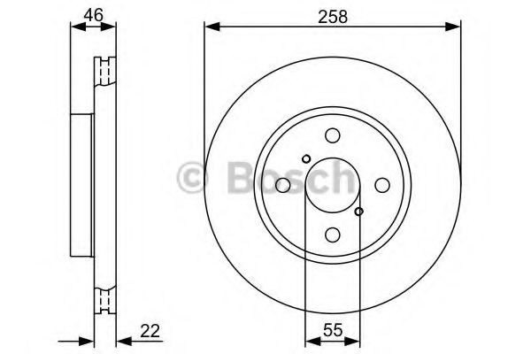 Comprar 0986479363 Bosch Freno de disco delantero