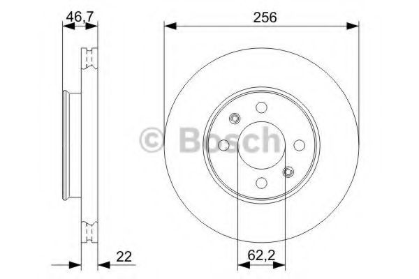 Disco de freno 0986479367 Bosch