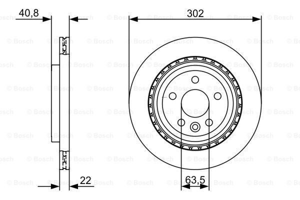 Comprar 0986479398 Bosch Disco de freno trasero