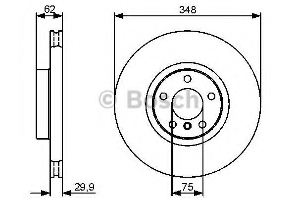 Disco de freno 0986479436 Bosch