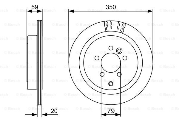 Comprar 0986479492 Bosch Disco de freno trasero