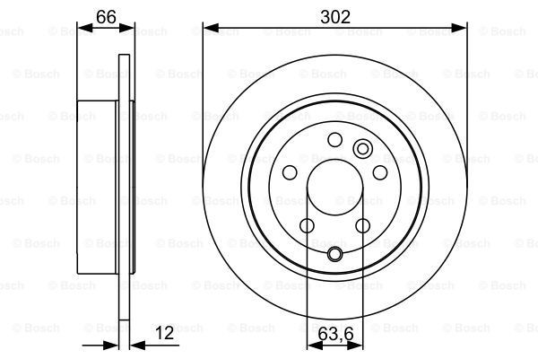 Comprar 0986479518 Bosch Disco de freno trasero