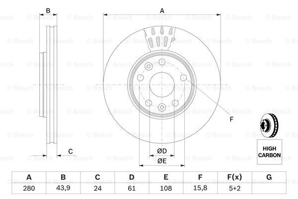 0986479555 Bosch Discos