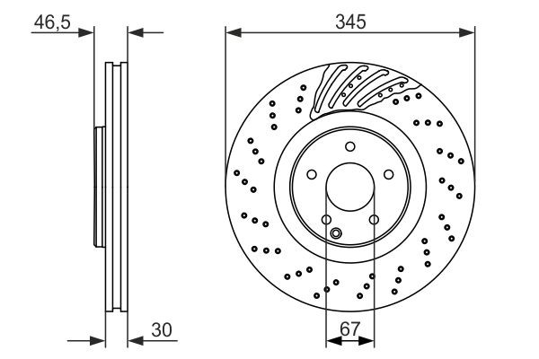 Comprar 0986479651 Bosch Freno de disco delantero