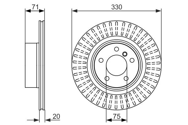 Comprar 0986479727 Bosch Disco de freno trasero