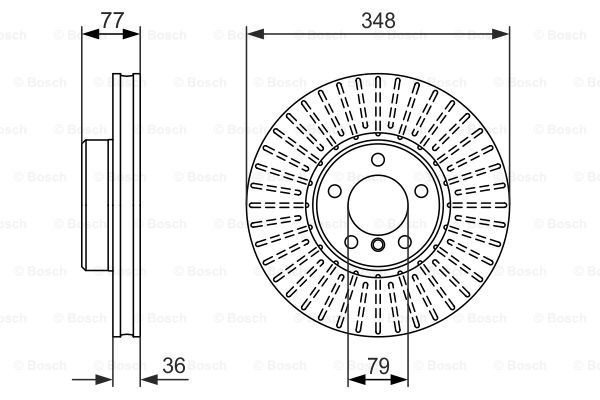 Comprar 0986479774 Bosch Freno de disco delantero