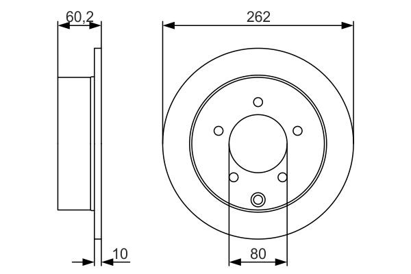 Comprar 0986479A41 Bosch Disco de freno trasero