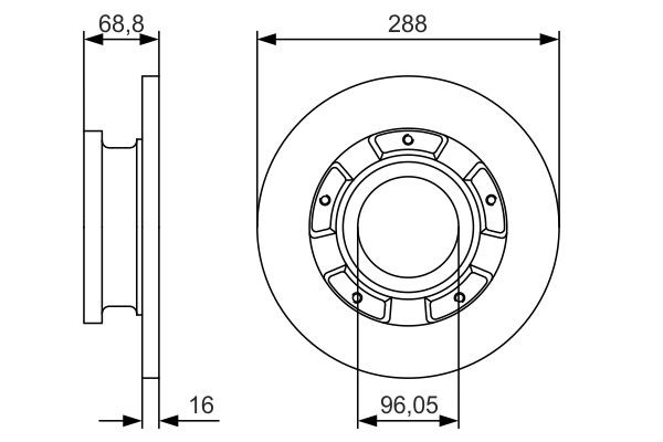 Disco de freno trasero Bosch 0986479A50 precio, desde 58,24 EUR