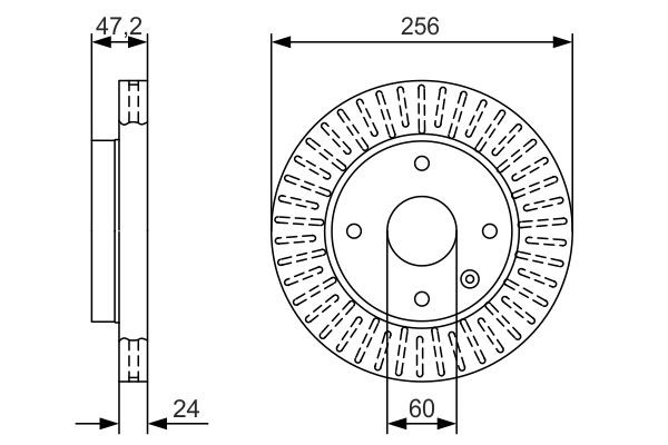Comprar 0986479A54 Bosch Freno de disco delantero