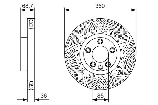 0986479B13 Bosch Discos