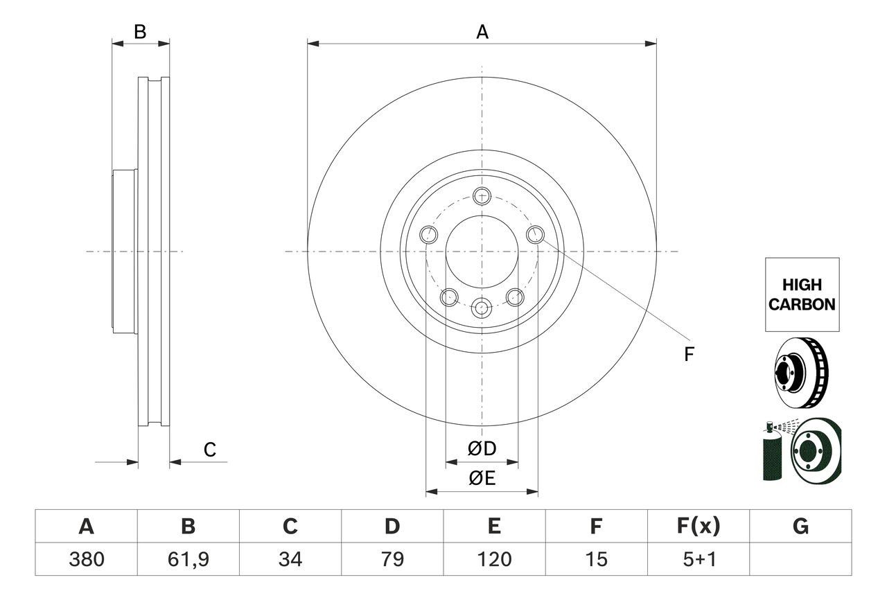 0986479B18 Bosch Discos