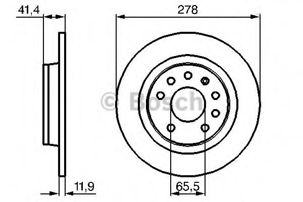 Disco de freno trasero Bosch 0986479B74 precio, desde 29,09 EUR