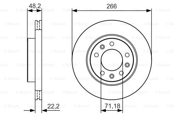 Disco de freno 0986479C34 Bosch