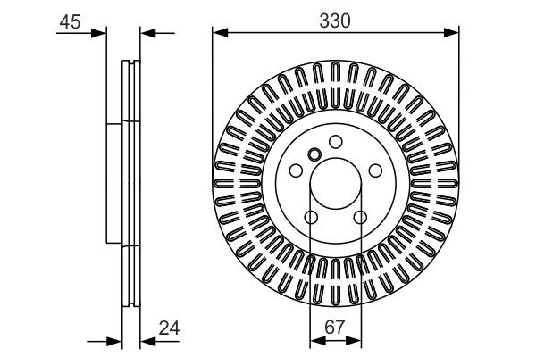 Disco de freno 0986479C94 Bosch
