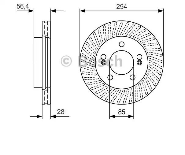 Disco de freno 0986479D32 Bosch