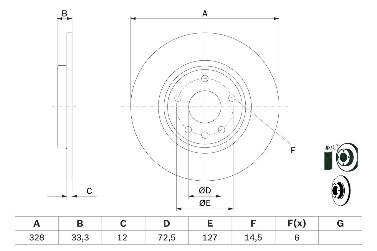 Comprar 0986479E57 Bosch Disco de freno trasero