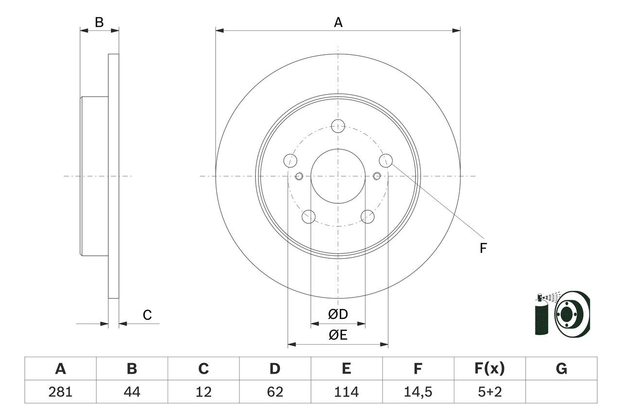 Comprar 0986479E91 Bosch Disco de freno trasero
