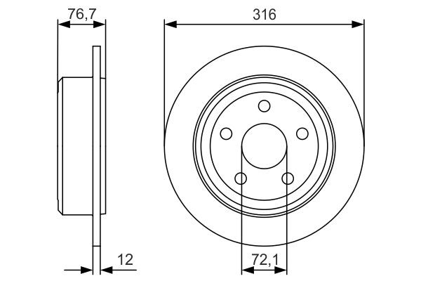 Disco de freno trasero Bosch 0986479R08 precio, desde 58,64 EUR