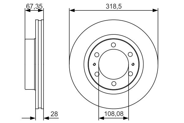 Comprar 0986479R46 Bosch Freno de disco delantero