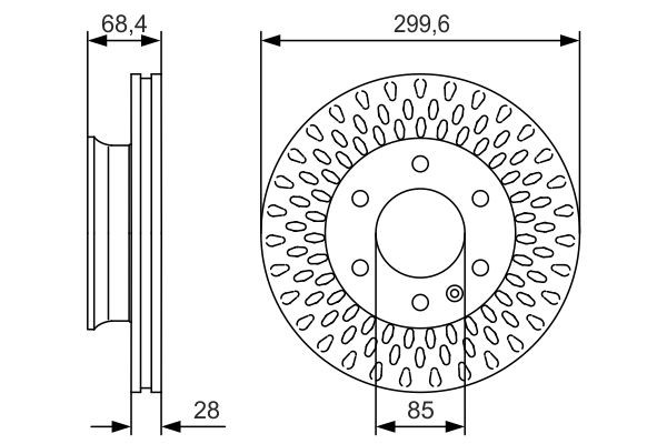 Comprar 0986479R78 Bosch Freno de disco delantero