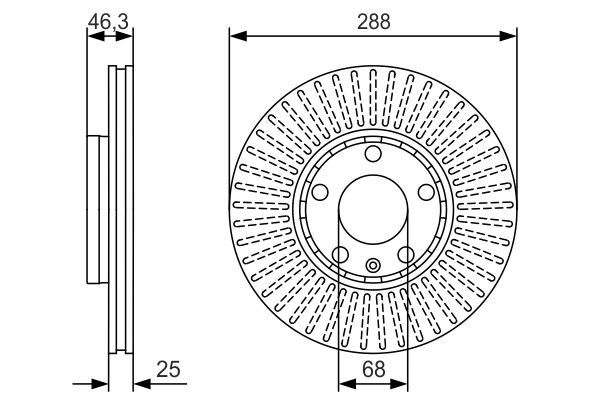 Comprar 0986479R82 Bosch Freno de disco delantero