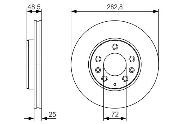 Comprar 0986479S60 Bosch Freno de disco delantero