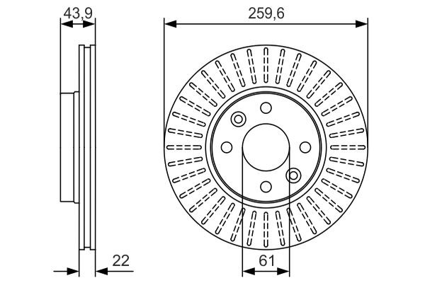 Comprar 0986479S90 Bosch Freno de disco delantero