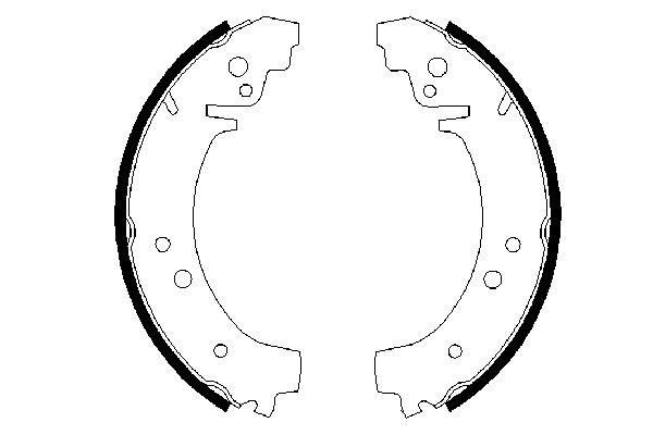 0986487217 Bosch Zapatas de freno de tambor traseras