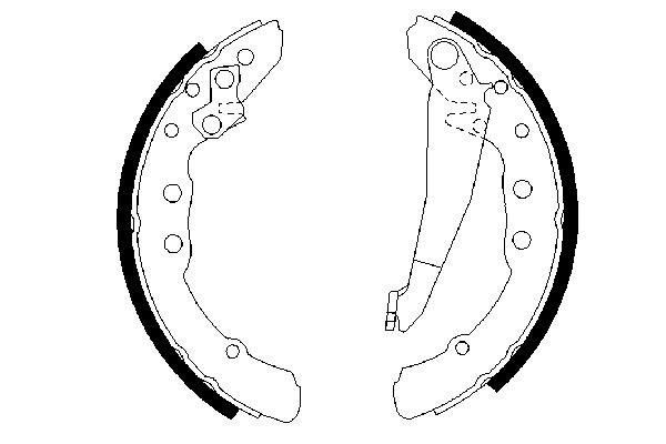 Zapatas de freno 0986487281 Bosch