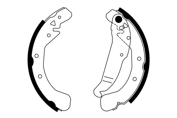 Comprar 0986487554 Bosch Zapatas de freno