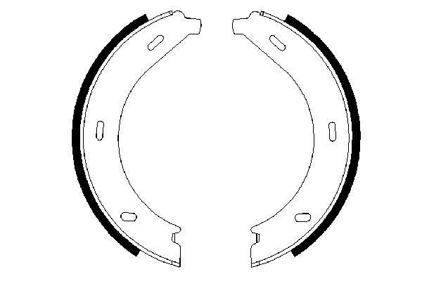 0986487605 Bosch Zapatas de freno de estacionamiento