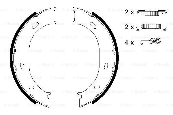 Zapatas de freno de mano 0986487610 Bosch