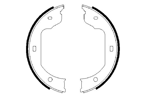 Zapatas de freno de mano 0986487625 Bosch